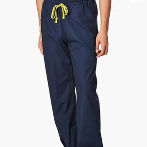 WonderWink The Papa Unisex Seamless Scrub, Navy Blue, Like New, Poly/Cotton